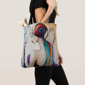 Modern Origineel Unieke Trendy Cool Fantasy Vrouw Tote Bag (Dichtbij)