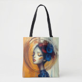 Modern Origineel Unieke Trendy Cool Fantasy Vrouw Tote Bag (Voorkant)
