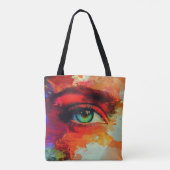 Modern Origineel Unieke Trendy Cool Fantasy Vrouw Tote Bag (Achterkant)