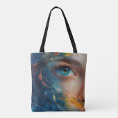 Modern Origineel Unieke Trendy Cool Fantasy Vrouw Tote Bag (Achterkant)