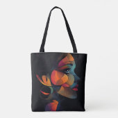 Modern Origineel Unieke Trendy Cool Fantasy Vrouw Tote Bag (Achterkant)