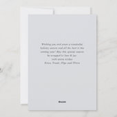 Modern Ornament kerstboom begroeting Feestdagenkaart (Achterkant)