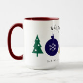 Modern Ornament Snowflake Pine Tree  Christmas Mok (Links)