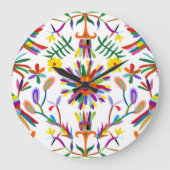 Modern Otomi Design II Grote Klok (Voorkant)