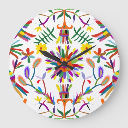 Modern Otomi Design II Grote Klok (Voorkant)