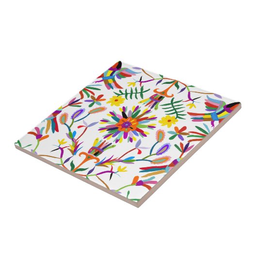 Modern Otomi Design II Tegeltje (Zijkant)