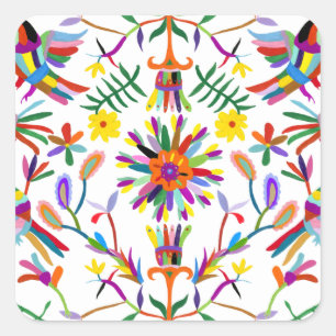 Modern Otomi Design II Vierkante Sticker