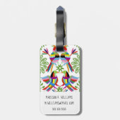 Modern Otomi Design III Bagagelabel (Achterkant verticaal)