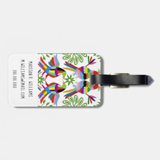 Modern Otomi Design III Bagagelabel (Achterkant horizontaal)