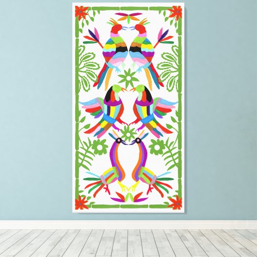 Modern Otomi Design III Canvas Afdruk (Insitu (Houten vloer))