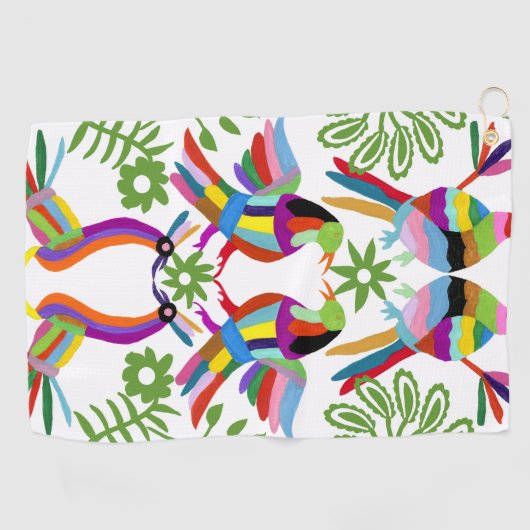 Modern Otomi Design III Golfhanddoek (Horizontaal)