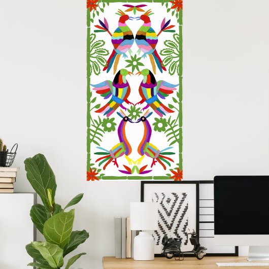 Modern Otomi Design III Poster (Thuiskantoor)