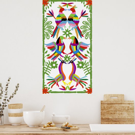 Modern Otomi Design III Poster (Keuken)