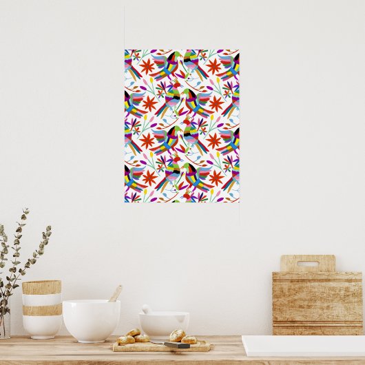 Modern Otomi Design III Poster (Keuken)