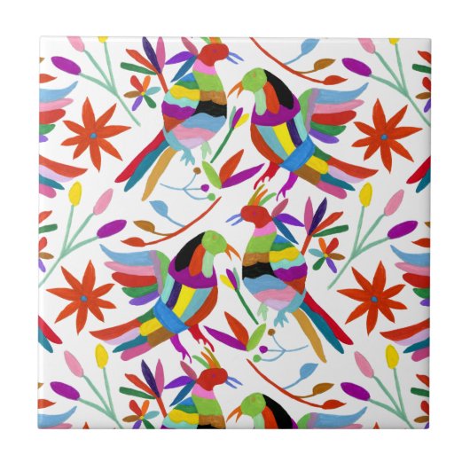 Modern Otomi Design III Tegeltje (Voorkant)