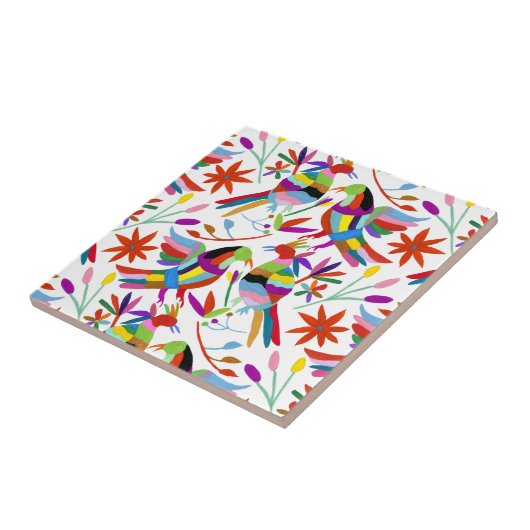 Modern Otomi Design III Tegeltje (Zijkant)