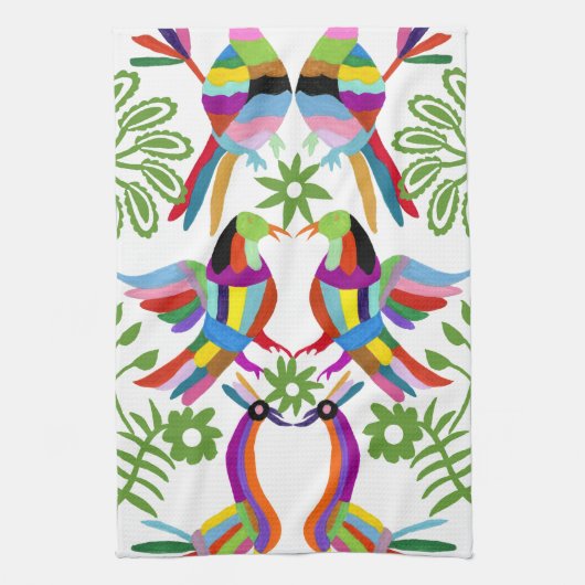 Modern Otomi Design III Theedoek (Verticaal)