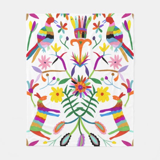 Modern Otomi I Fleece Deken (Voorkant)