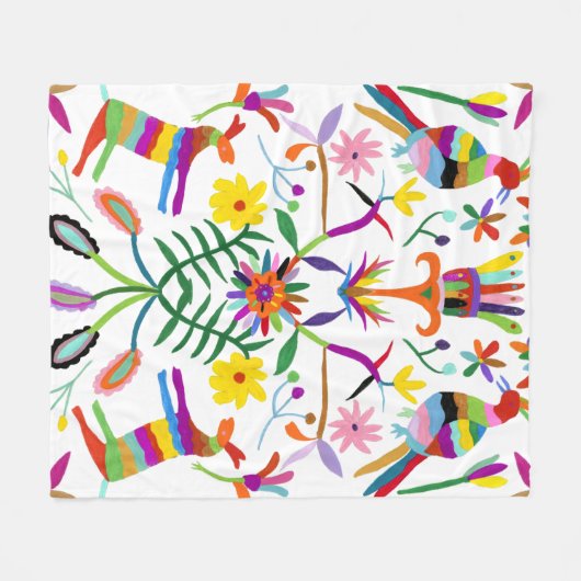 Modern Otomi I Fleece Deken (Voorkant (Horizontaal))