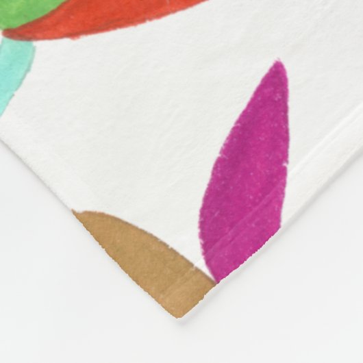 Modern Otomi I Fleece Deken (Hoek)