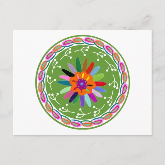 Modern Otomi-ontwerp Briefkaart (Voorkant)