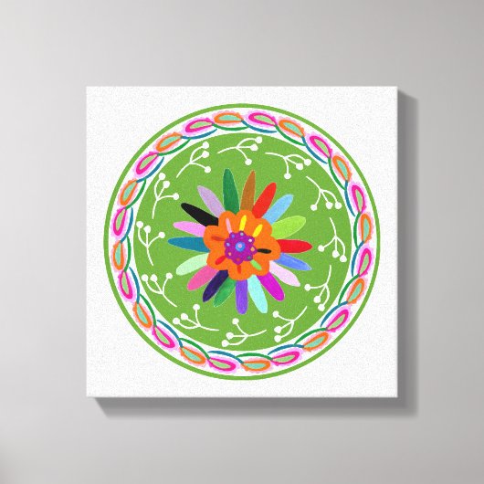 Modern Otomi-ontwerp Canvas Afdruk (Voorkant)