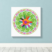 Modern Otomi-ontwerp Canvas Afdruk (Insitu (Houten vloer))