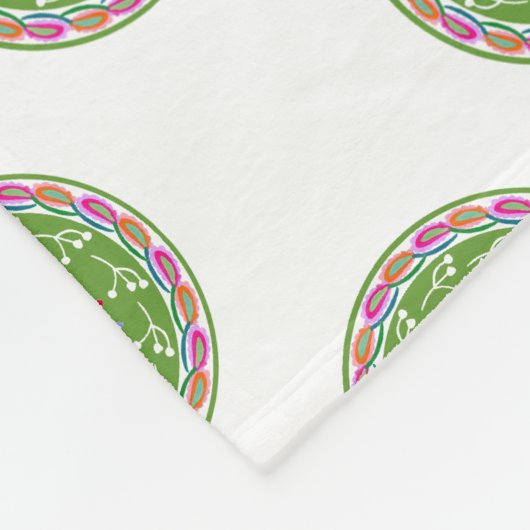 Modern Otomi-ontwerp Fleece Deken (Hoek)