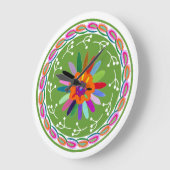 Modern Otomi-ontwerp Grote Klok (Hoek)