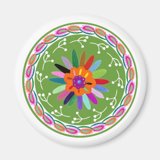 Modern Otomi-ontwerp Magneet (Voorkant)