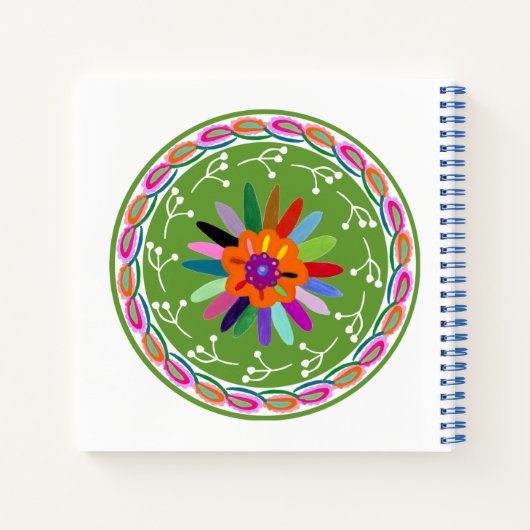 Modern Otomi-ontwerp Notitieboek (Achterkant)