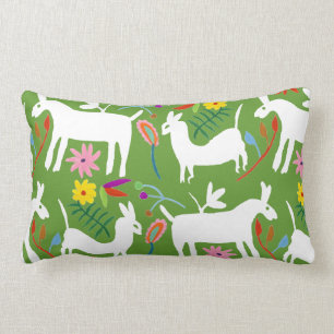 Modern Otomi-ontwerp   Ontwerp van Llama Donkey Kussen