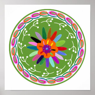 Modern Otomi-ontwerp Poster