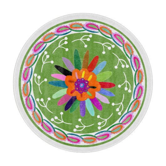 Modern Otomi-ontwerp Snijplank (Voorkant)