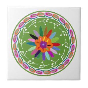 Modern Otomi-ontwerp Tegeltje