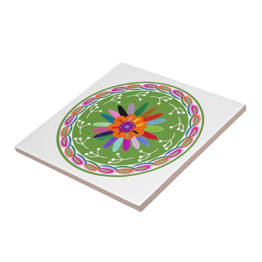 Modern Otomi-ontwerp Tegeltje (Zijkant)