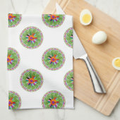 Modern Otomi-ontwerp Theedoek (Quarter Fold)