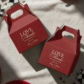 Modern Oud Geld Vet Rode Liefde En Bedankt Trouwen Bedankdoosjes
