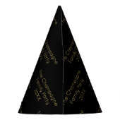 Modern oudejaarsavond gewoonte feesthoedjes (Achterkant)