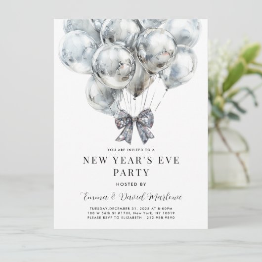 Modern Oudejaarsfeest Kaart (Staand voorkant)