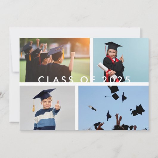 Modern OUR AFSTUDEREN 5 foto Aankondiging (Achterkant)