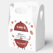 Modern Outdoor Achtertuin BBQ Baby shower Bedankdoosjes (Geopend)
