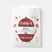 Modern Outdoor Achtertuin BBQ Baby shower Bedankzakje (Voorkant)