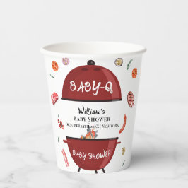 Modern Outdoor Achtertuin BBQ Baby shower Papieren Bekers