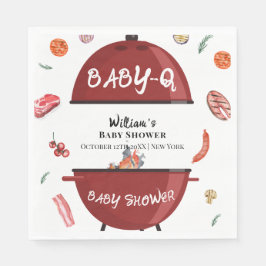 Modern Outdoor Achtertuin BBQ Baby shower Servet