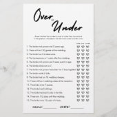 Modern over of onder Vrijgezellenfeest spel Kaart (Voorkant)