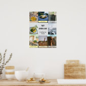 Modern Overlap Grid Vision Board Poster (Keuken)