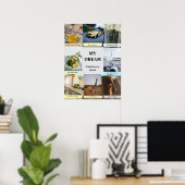 Modern Overlap Grid Vision Board Poster (Thuiskantoor)