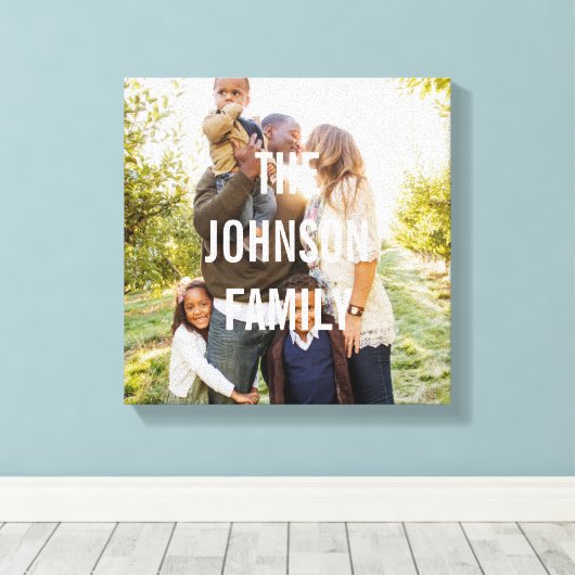 Modern Overlay Custom Photo Canvas (Insitu (Houten vloer))