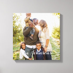 Modern Overlay Custom Photo Canvas Afdruk